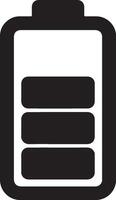 Battery Symbol Silhouette for Web and Print vector