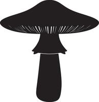 Boletus mushroom silhouette artwork for eco projects vector