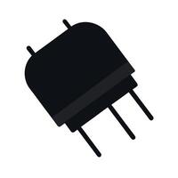 Surface Mount Resistor Silhouette vector