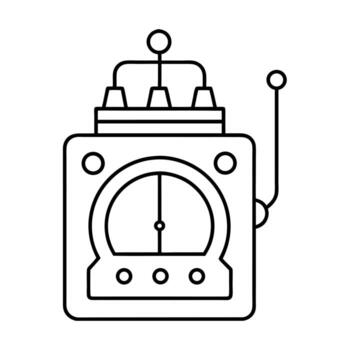 CD4060 Oscillator Timer Outline Line Art vector