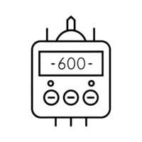 CD4060 Oscillator Timer IC Outline Drawing vector