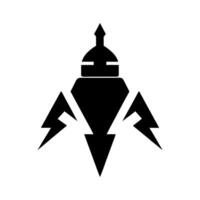 Triac Electrical Component Silhouette vector