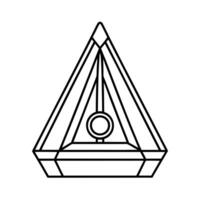 Triac Outline Design vector