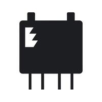 Solid State Relay SSR Silhouette vector