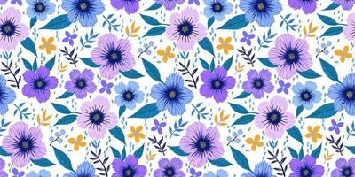 colorful floral pattern design vector