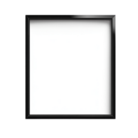 Minimalist Clear Display In Matte Black Frame Isolated Background png
