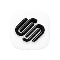 Squarespace Website Builder icon on a transparent background png
