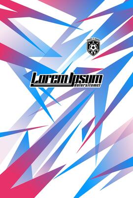 Blue and Pink Abstract Soccer Jersey Design