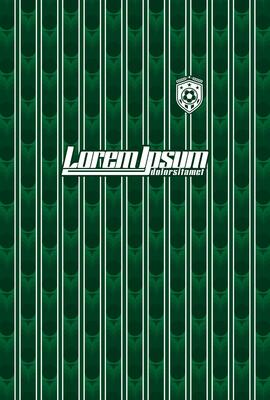 Dark Green Vertical Striped Soccer Jersey with Chevron Pattern