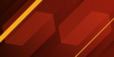 Abstract dark brown dynamic color shapes overlap background. Trendy background pattern design with orange diagonal lines. vector