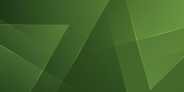 Abstract green fractal background with shadow lights. Simple and cool banner pattern background. vector
