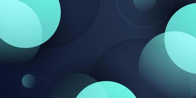 Abstract dark circle background with circle green background. Trendy overlap shapes pattern design. vector