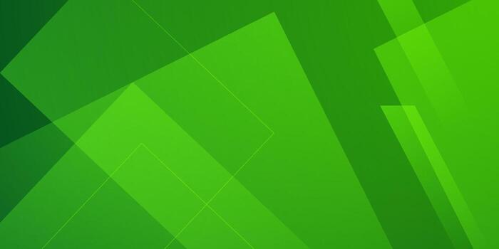 Abstract colorful green overlap papercut background. Simple and trendy square pattern with lines. vector