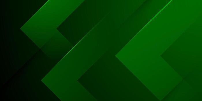 Abstract dark green overlap triangle arrow concept background. Cool banner with simple pattern design. vector
