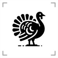 Turkey Symbol Icon Animal Pictogram vector