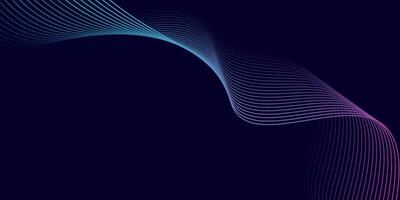 Abstract Colorful Wave Lines Design vector