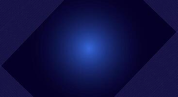 Dark Blue Gradient Abstract Background with Diagonal Line Corners for Modern Design vector