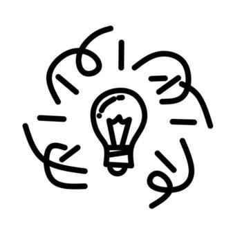 a lightbulb icon integrated with gears and circuit elements Suggesting the nurturing of ideas vector