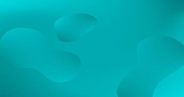 Teal abstract background liquid shapes illustration Gradient design vector
