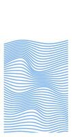 Horizon Blue Wave Lines Curvy stripes on Vertical Background illustration Chaotic concept vector