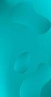 abstract Teal Gradient background with a lot of smooth Shapes Vertical Wallpaper Design vector
