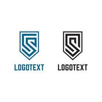 CS letter initial logo design template vector