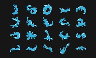 Water Splash Drop Graphic Pack vector