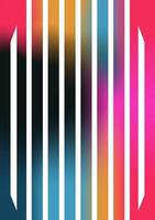 Gradient painting with geometric shapes. Minimalistic graphics. vector