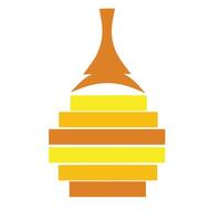 isolated honeycomb puddle illustration vector