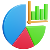3D Icon Analytics Pie Insight png