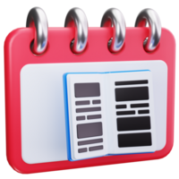 3D Icon Website Launch Timeline Planner png