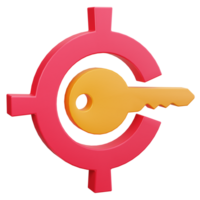 3D Icon Keyword Target Optimization png