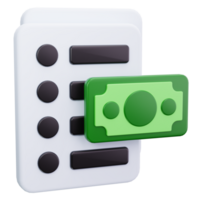 3D Icon Cash Payment Terminal png