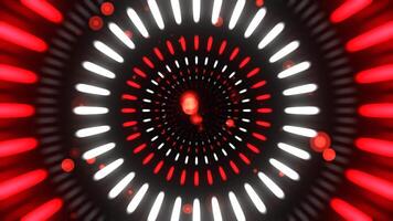 Red and White Infinite Luminescent Abstract Space Background VJ Loop in 4K video