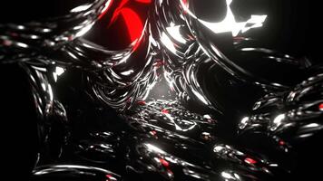 White and Red Abstract Fantasy Portal Beyond Perception Background VJ Loop in 4K video
