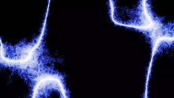 Neon Line Animation. Glowing Light Streaks Background in 4K video