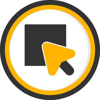 Select Multiple Items Glyph Two Color Circle vector