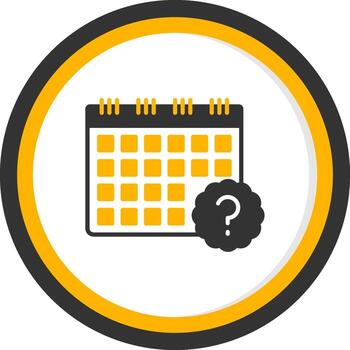 Project Execution Difficulties Report Glyph Two Color Circle vector