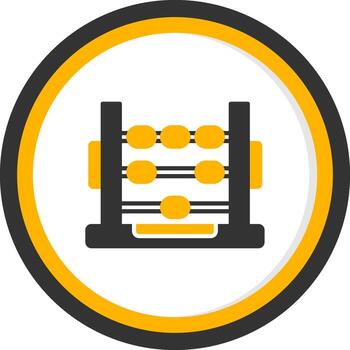 verde binario código corriente glifo dos color circulo vector