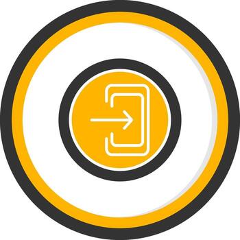 salida número autopista firmar glifo dos color circulo vector