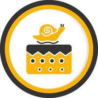 Moisturizing Vitamin E Oil Glyph Two Color Circle vector