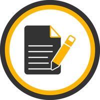 Web Manifest Config File Glyph Two Color Circle vector