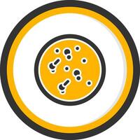 Bifidobacterium infantis Early Life Probiotic Glyph Two Color Circle vector