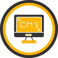 GraphCMS Structured Editor Glyph Two Color Circle vector