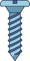Screw fastener hardware tool for construction and assembly projects illustration vector