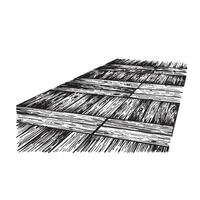 Artistic black and white wooden planks perspective illustration suitable for graphic design and background elements and textures vector
