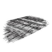 Detailed hand-drawn illustration of a wooden floor created with an intricate crosshatching technique for artistic expression. vector