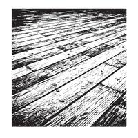 Detailed black and white illustration of a wooden floor with textured planks and perspective creating depth. vector