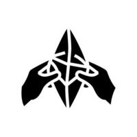empty wallet glyph icon illustration vector