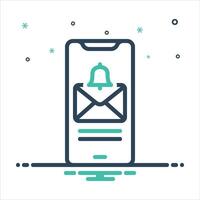 Mix icon notification vector